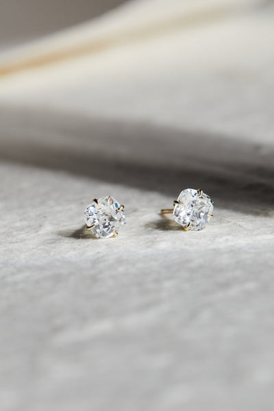 Cushion Cut Diamond Studs