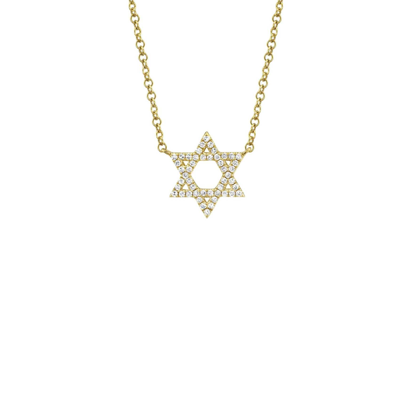 Shy Creation Diamond Star of David Necklace