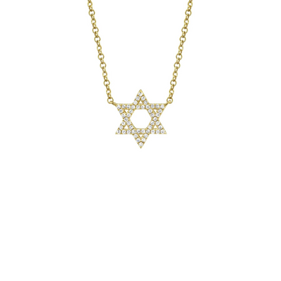 Shy Creation Diamond Star of David Necklace