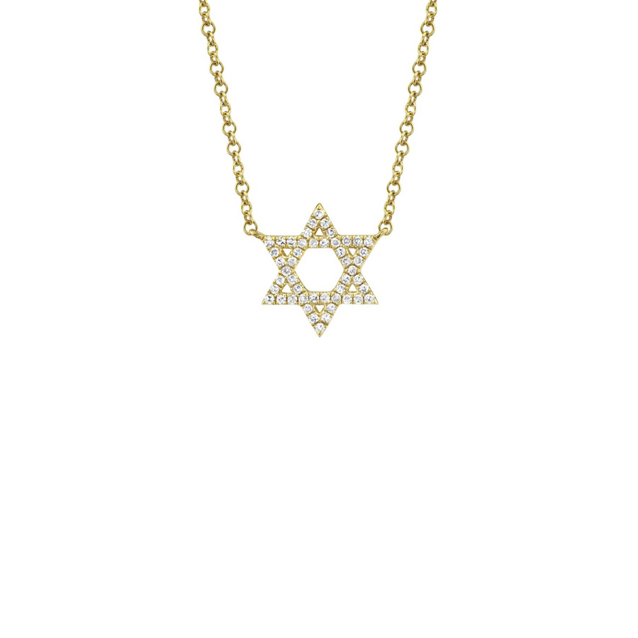 Shy Creation Diamond Star of David Necklace