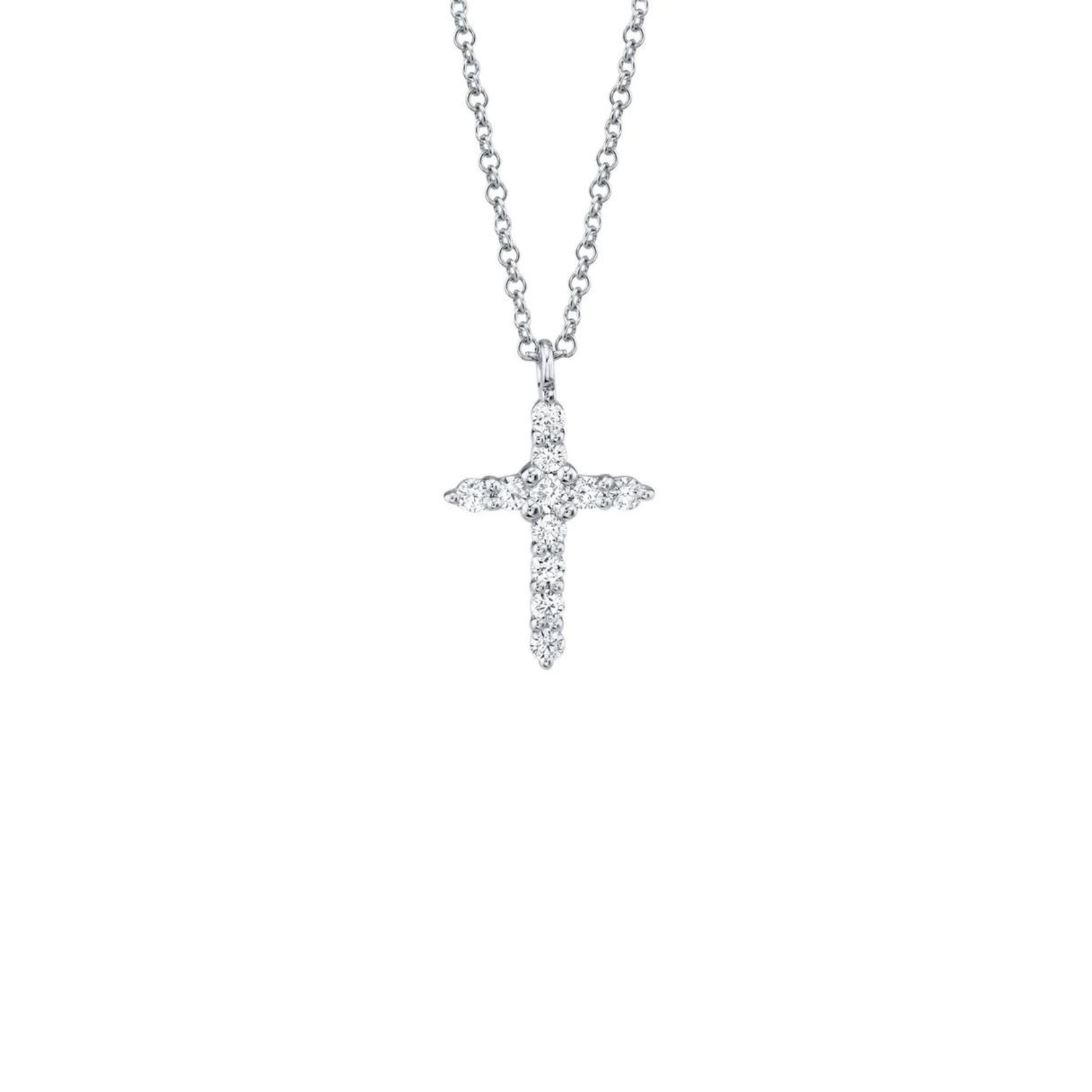 Shy Creation Diamond Cross Necklace