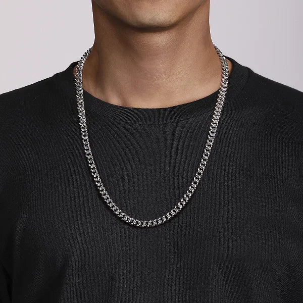 Gabriel & Co. 7mm Sterling Silver Men's Link Chain Necklace