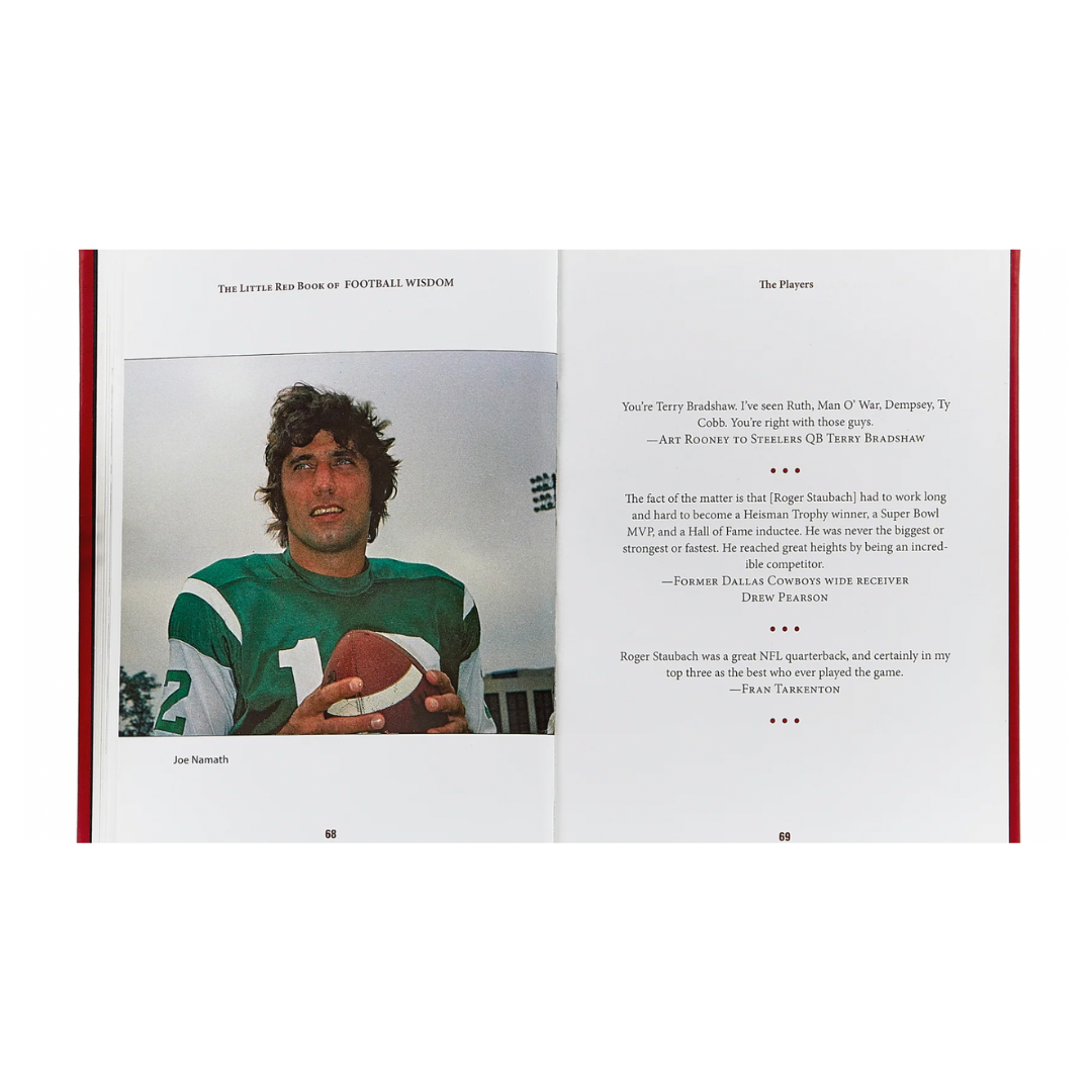 Football Wisdom Leather Bound Keepsake Book