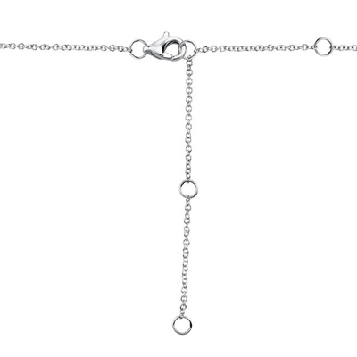 Shy Creation Sapphire and Diamond Halos Necklace