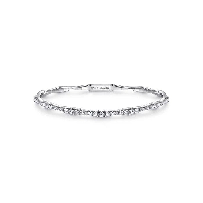 Gabriel & Co. Wavy Diamond Bangle