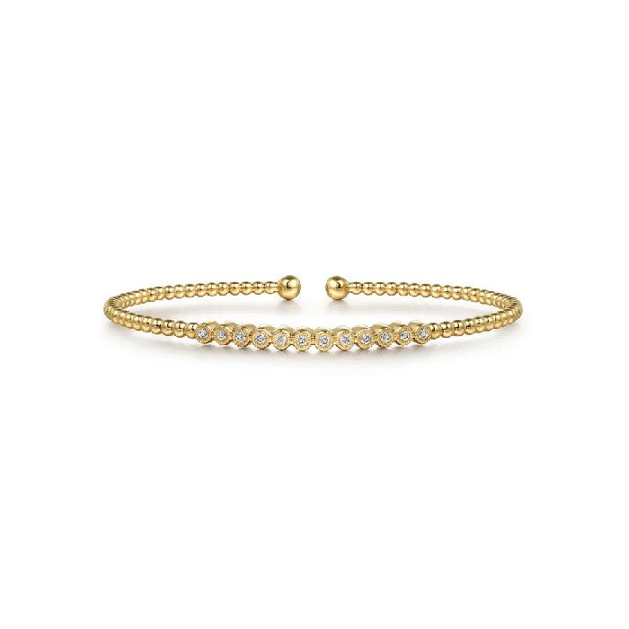 Gabriel & Co. Bujukan Bead Diamond Bangle