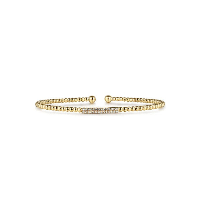 Gabriel & Co. Diamond Bar Bujukan Bead Bangle