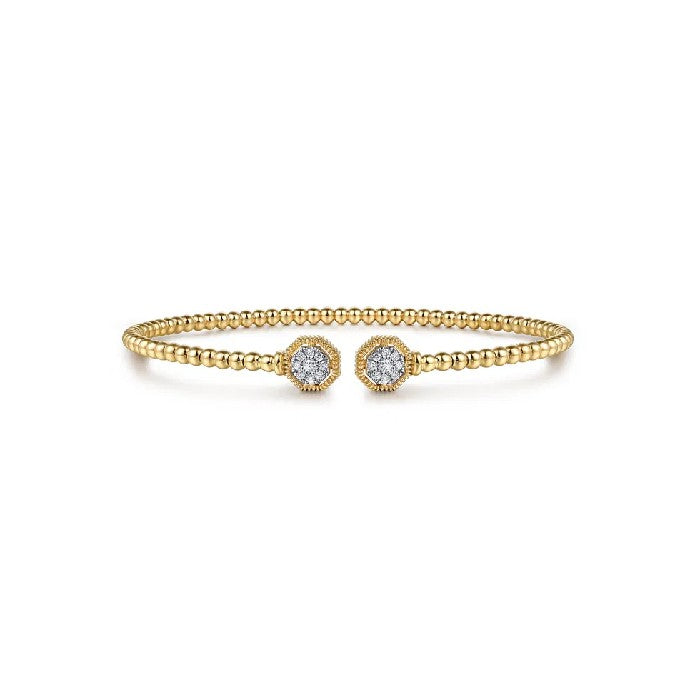 Gabriel & Co. Bujukan Diamond Hexagon Split Bangle