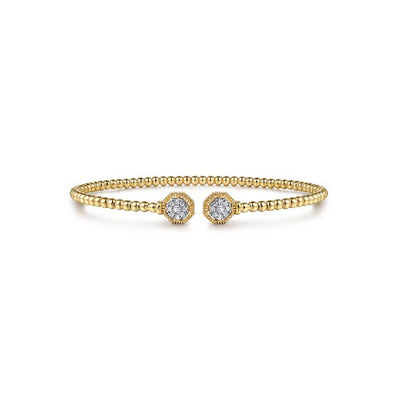 Gabriel & Co. Bujukan Diamond Hexagon Split Bangle