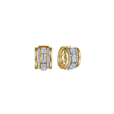 Gabriel & Co. Diamond 15mm Huggie Earrings