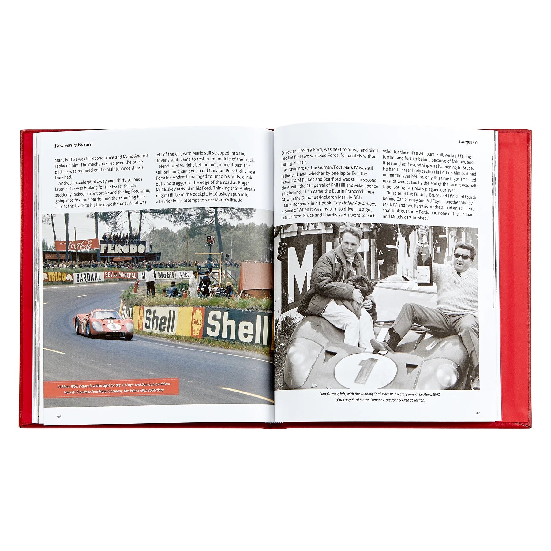 Ford Verses Ferrari Leather Bound Keepsake Book