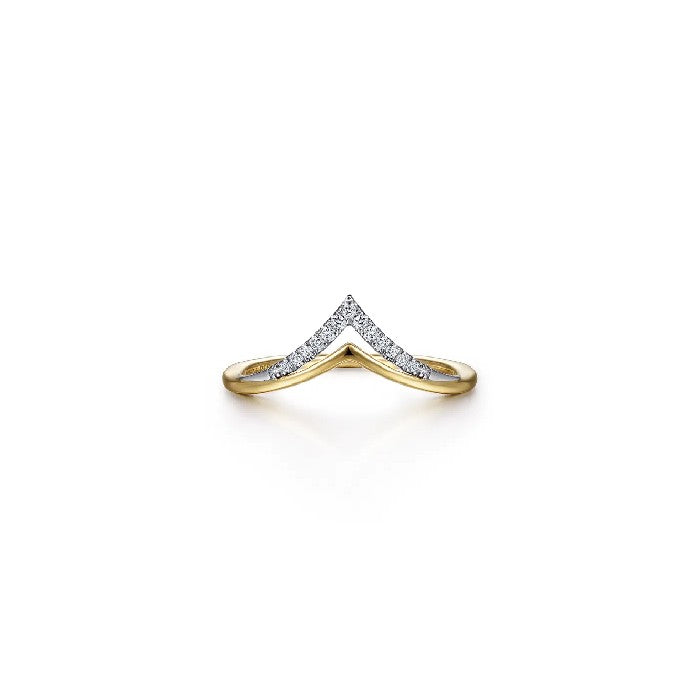 Gabriel & Co. Diamond Chevron Ring