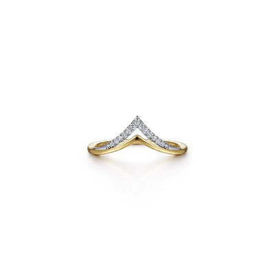 Gabriel & Co. Diamond Chevron Ring