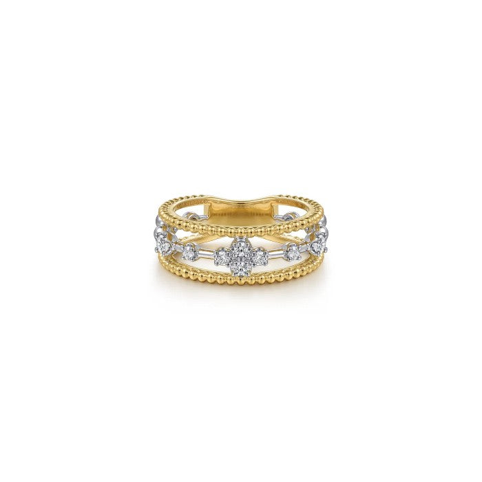 Gabriel & Co. Diamond Bujukan Layered Ring