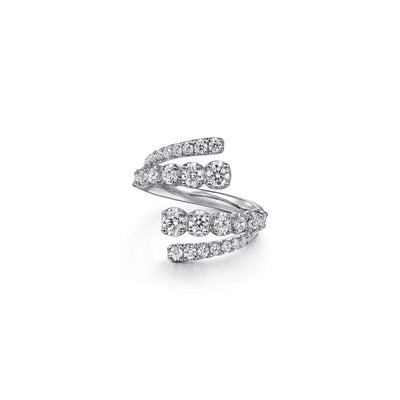 Gabriel & Co. Double Row Diamond Bypass