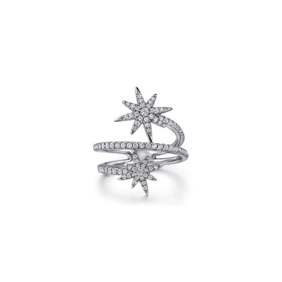Gabriel & Co. Diamond Starburst Wrap Ring