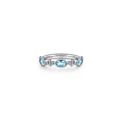 Gabriel & Co. Bujukan Blue Topaz Ring