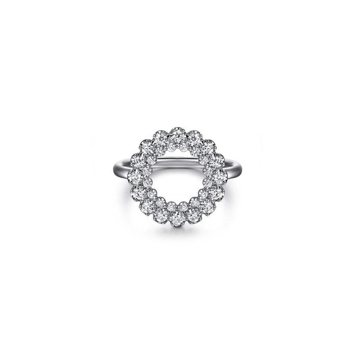 Gabriel & Co. Open Circle Diamond RIng