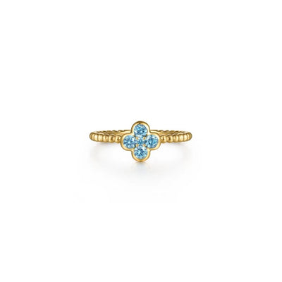 Gabriel & Co. Gemstone Cluster Clover Bujukan Ring