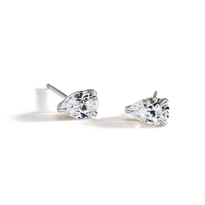Pear Cut Diamond Studs