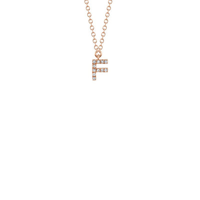Shy Creation Small Diamond Initial Necklace