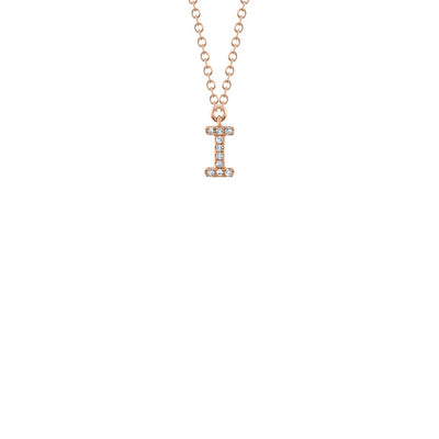 Shy Creation Small Diamond Initial Necklace