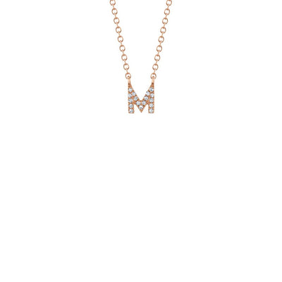 Shy Creation Small Diamond Initial Necklace