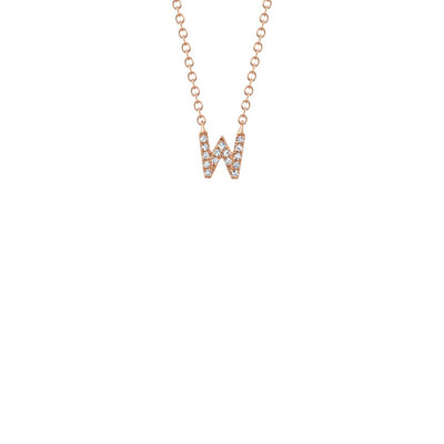 Shy Creation Small Diamond Initial Necklace