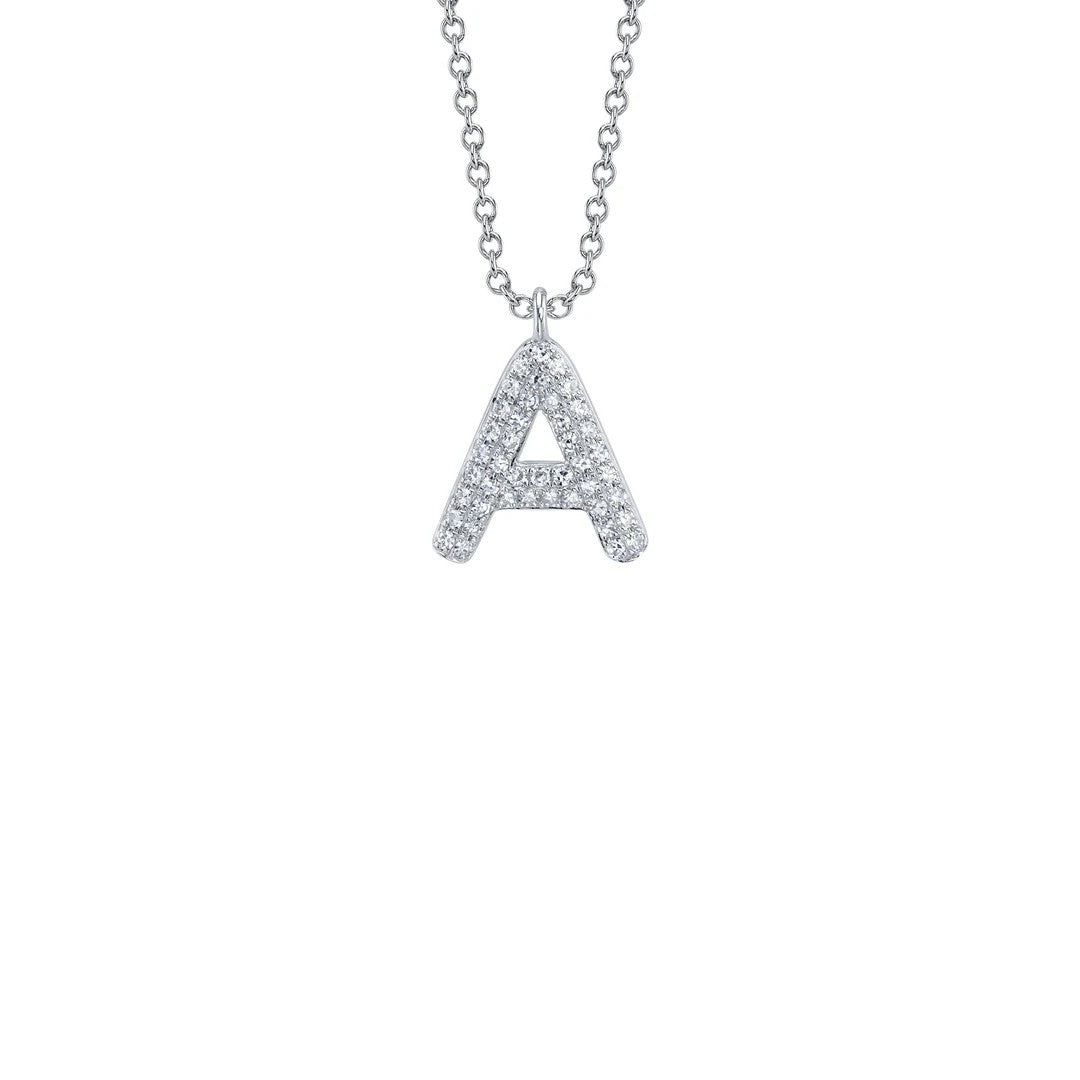 Shy Creation Diamond Initial Necklace