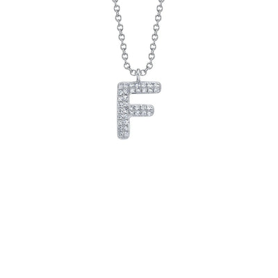 Shy Creation Diamond Initial Necklace