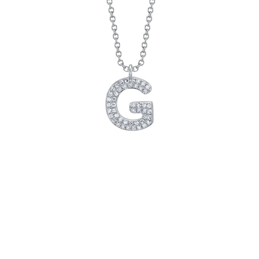 Shy Creation Diamond Initial Necklace