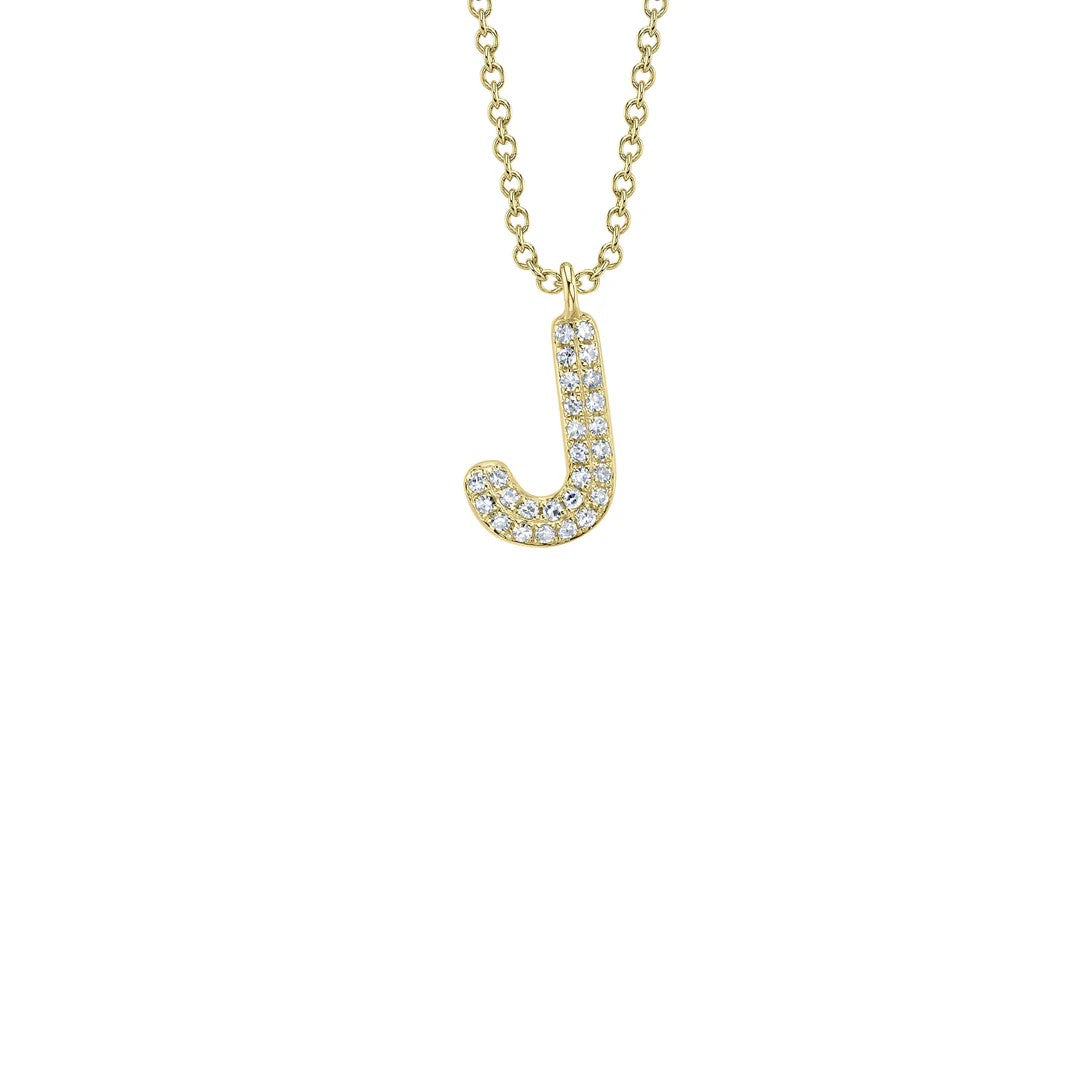 Shy Creation Diamond Initial Necklace
