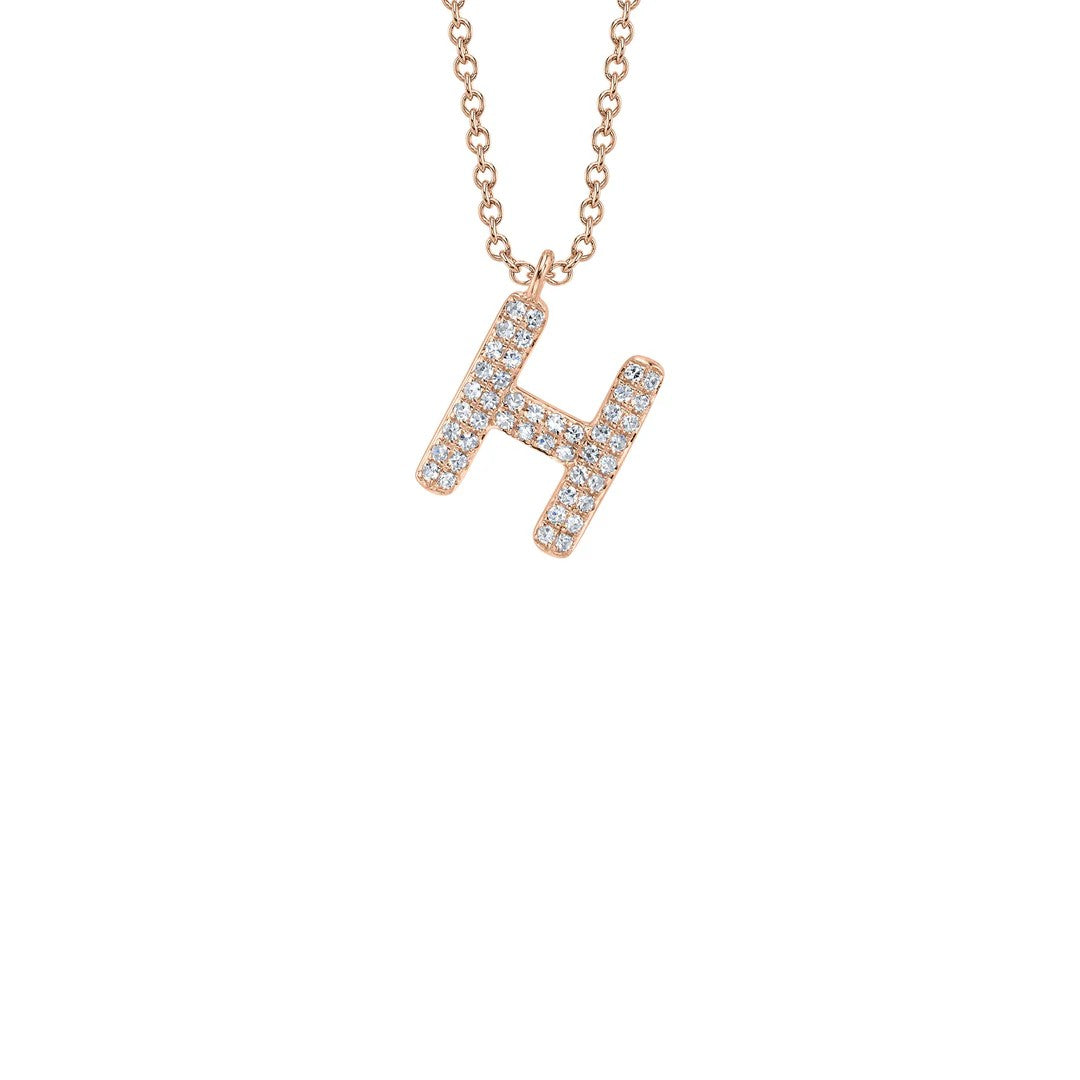 Shy Creation Diamond Initial Necklace