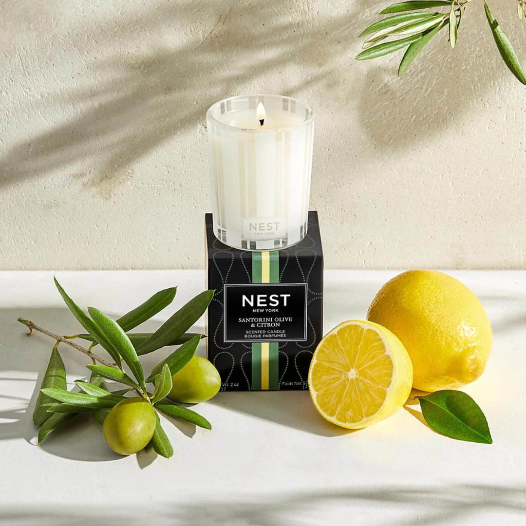 Nest Fragrances Votive Candle in Santorini Olive & Citron