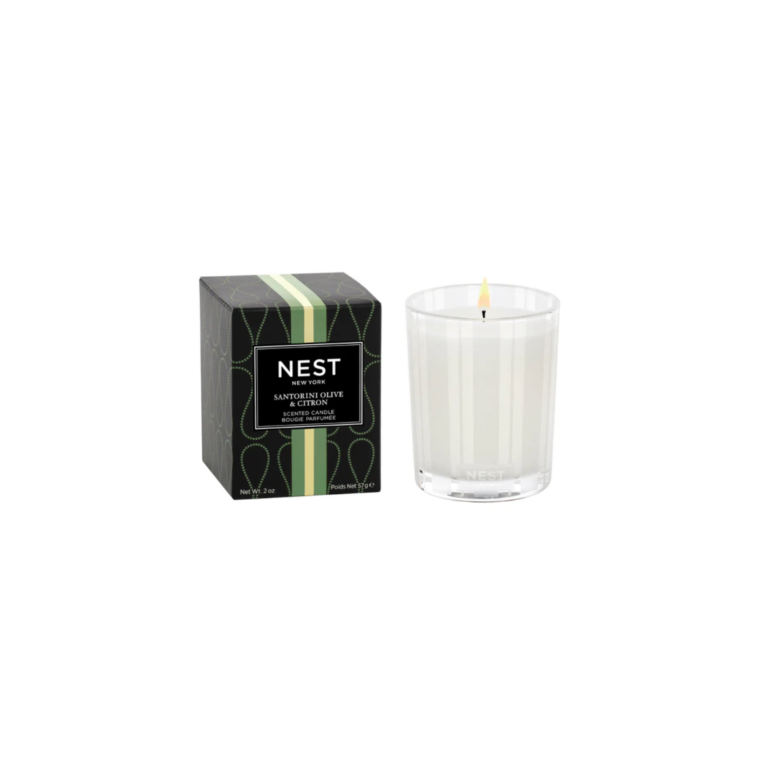 Nest Fragrances Votive Candle in Santorini Olive & Citron