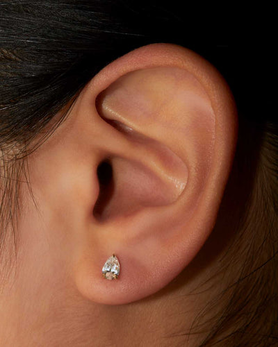 Pear Cut Diamond Studs
