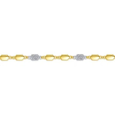 Gabriel & Co. Diamond Hexagon Bracelet