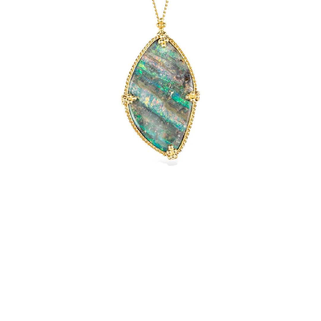 Amáli Boulder Opal Lagoon Necklace - One of a Kind