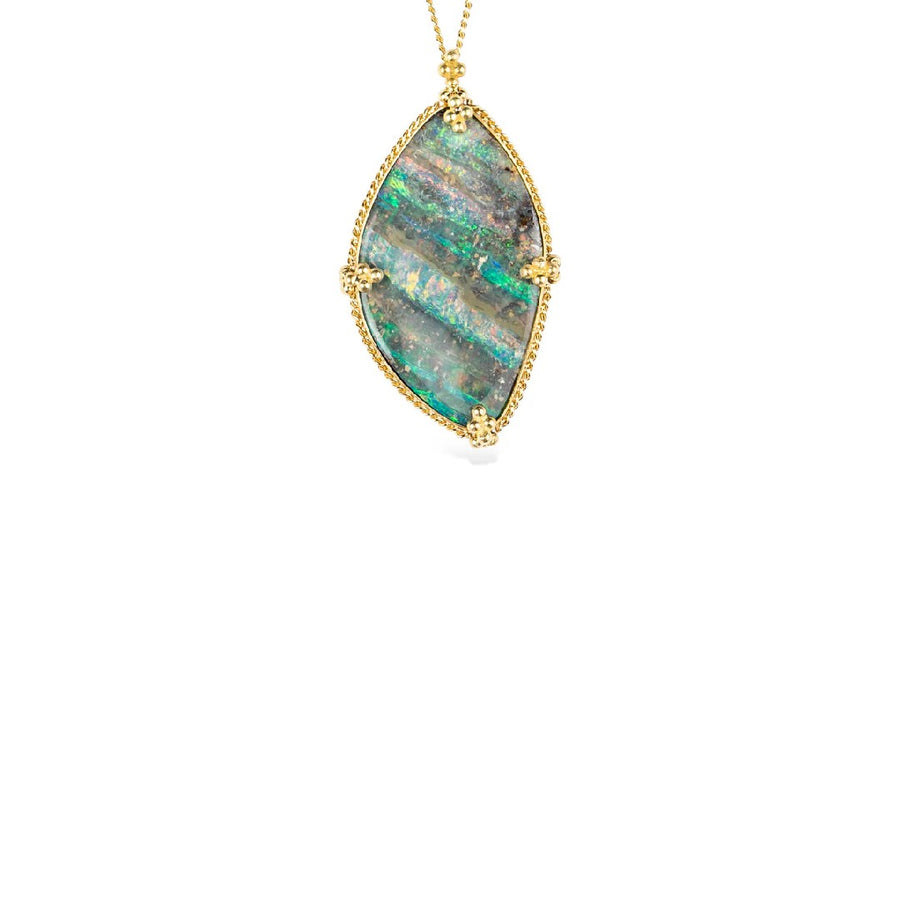 Amáli Boulder Opal Lagoon Necklace - One of a Kind