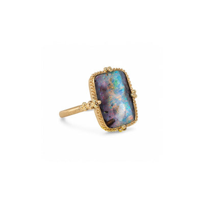 Amáli Boulder Opal Milky Way Ring