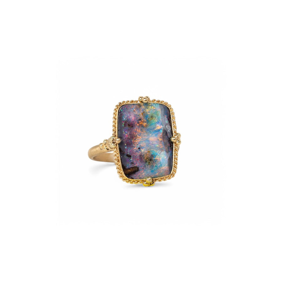 Amáli Boulder Opal Milky Way Ring