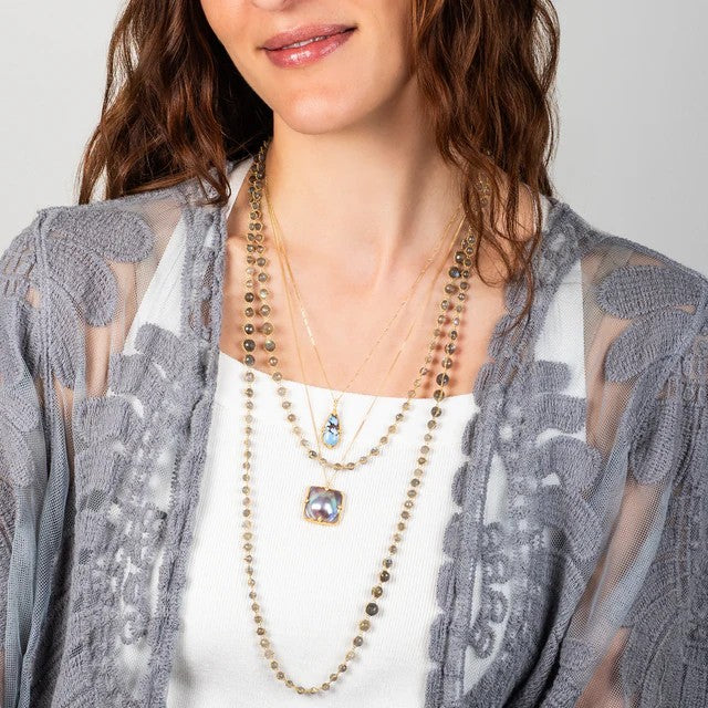 Amáli Woven Labradorite Necklace