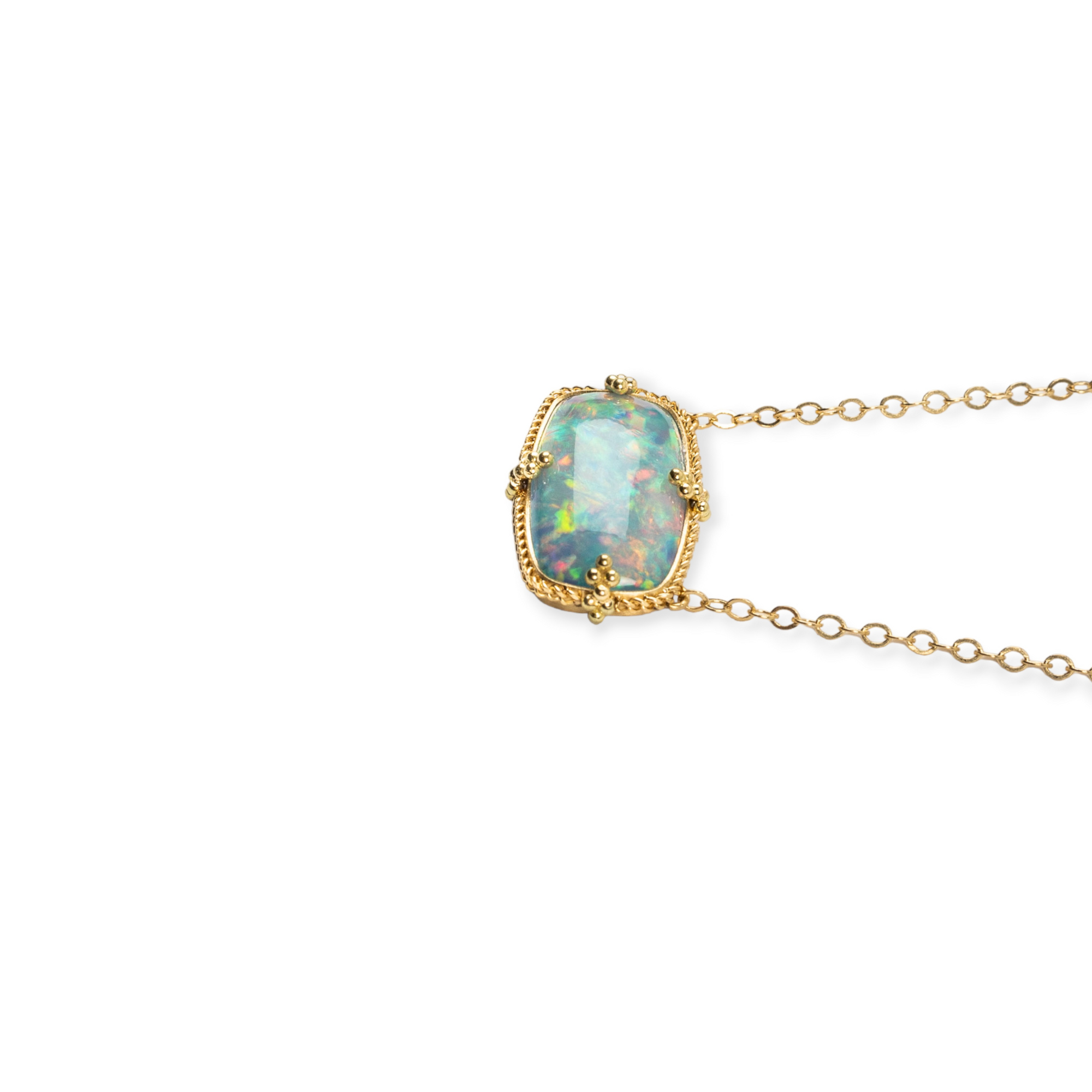 Amáli Ethiopian Opal Pendant Necklace