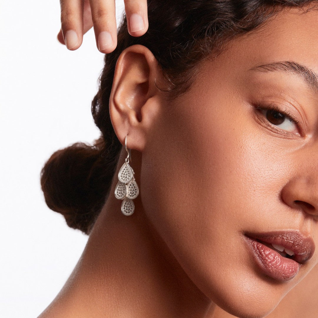 Anna Beck Two Tone Beaded Chandelier Earring