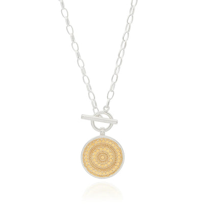 Anna Beck Classic Dotted Circle Toggle Necklace