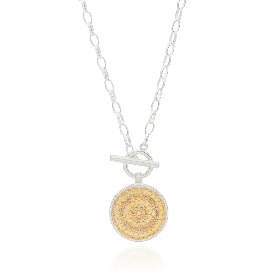 Anna Beck Classic Dotted Circle Toggle Necklace