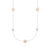 Anna Beck Classic Long Multi-Disc Station Two Tone Necklace