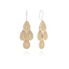 Anna Beck Contrast Dotted Chandelier Gold Earrings