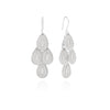 Anna Beck Contrast Dotted Chandelier Silver Earrings
