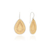 Anna Beck Contrast Dotted Teardrop Gold Earrings